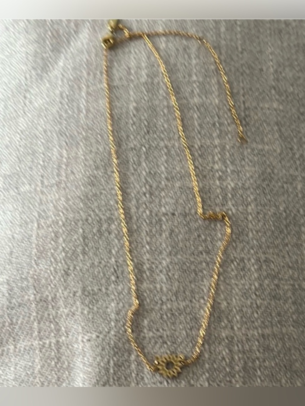 Gold - tone Sunburst Chain Necklace - Elegant Everyday Pendant